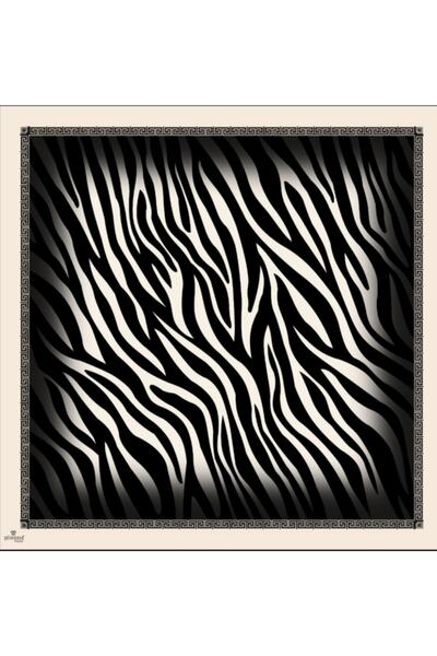şüheda Zebra Patterned Twill Scarf