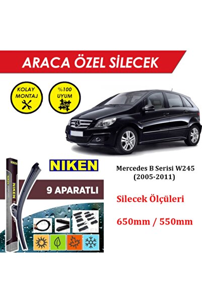 MeyZone Mercedes B Serisi W245 Ön Cam Silecek Takımı (2005-2011)