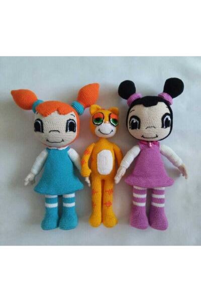 OYUNCAKPARK Mine Müge Ve Mıncır Takımı Amigurumi Organik Oyuncak
