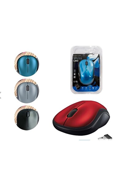 KAVELE Kablosuz Rahat Kullanım Optik Fare Ofis Wireless Mouse-kalın Kaymaz Mausepad Hediyei