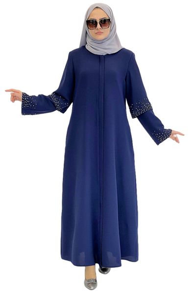 ESRANUR Rochie Abaya albastră Parlament
