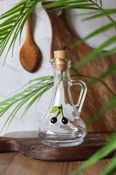 ADAMODART وعاء زيت على شكل زجاج زيتون