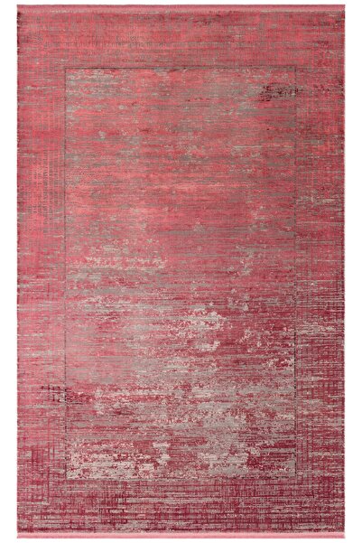 Eko Halı Fresco Dyed Fsd 02 Burgundy Akrilik Ve Viskon Ile Üretilen Modern Ma...
