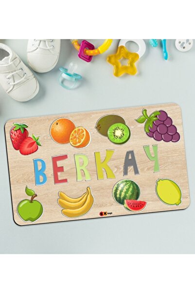 Bk Gift Toys Çocuklara Özel Isimli Büyük Boy Ahşap Eğitici Yapboz Puzzle 50x3...
