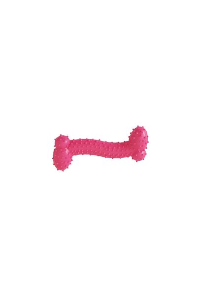Mixpet 11 Cm Pink Flexible Dog Bone Teether Toy