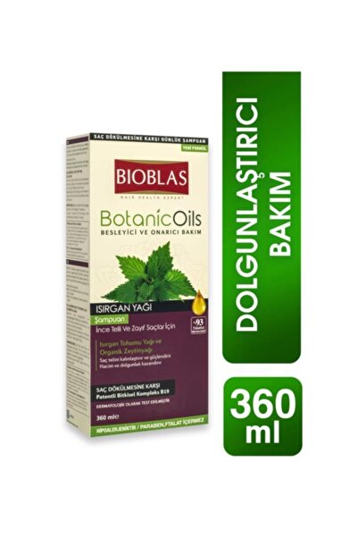 Bioblas Botanıc Oıls Isırgan Yağı İnce Telli Ve Zayıf Saçlar 360 ml