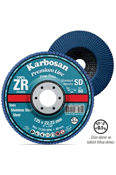 KARBOSAN 115 Mm Premium Line Zr Flap Disk 60 Kum