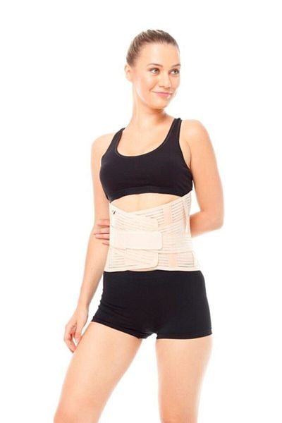 MEDİKALBİM Steel Underwire Lumbosacral Orthopedic Corset Waist Girdle Waist Hernia Slip Straightening 26 Cm