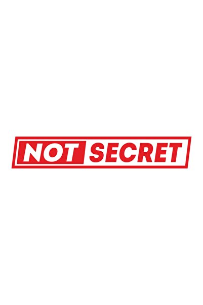 Quart Aksesuar 40 X 7 Cm Not Secret Auto Glass Sticker Car Sticker
