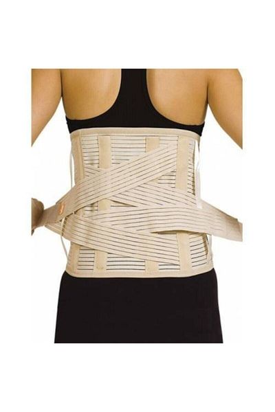 MEDİKALBİM Lumbosacral Steel Underwire Waist Hernia Corset Waist Straightening Waist Slip Steel Supported Ironed Belt
