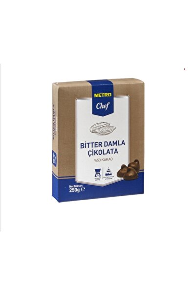 Metro Chef Bitter Damla Çikolata 250 Gr