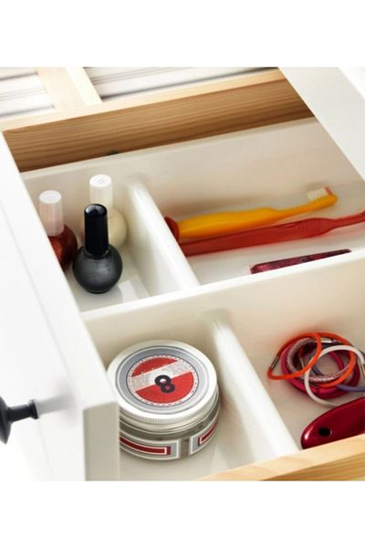 IKEA 2' Piece Bathroom -Kitchen- Drawer Organizer White