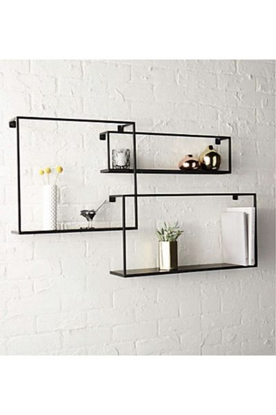 WESS Scandinavian Metal Snap Wall Shelf Set of 3 Ws-201