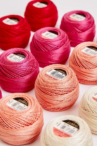 BALIM ÖRGÜ EVİ Dmc Koton Perle No:8 Choose-Buy 10 gr 20 Color Cross Stitch Thread Set