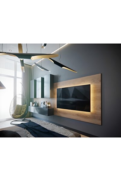 Mozide Backlit Özel Tasarım Tv Ünitesi