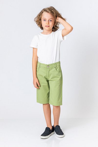 incity Boy's Chino Khaki Green Capri