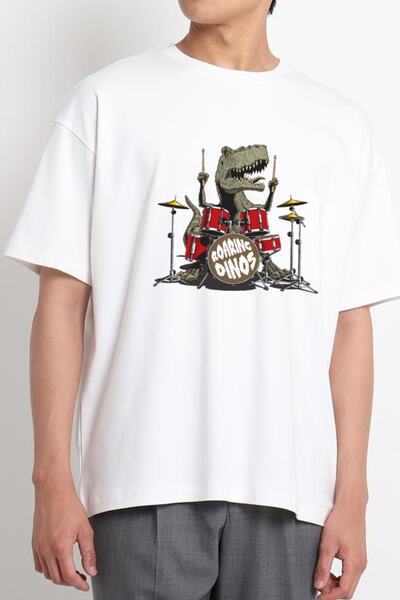 GreenMint للجنسين الأبيض تي ريكس الطبال - موسيقى الديناصور الديناصور