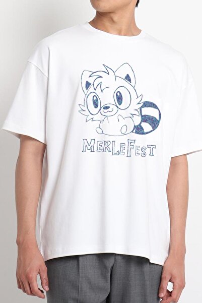 GreenMint تيشيرت مهرجان الموسيقى الأبيض للجنسين