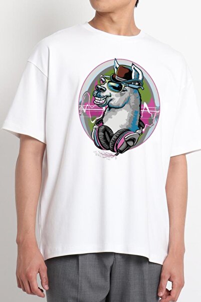 GreenMint طقم قبعة بولر للجنسين باللون الأبيض اللاما مع سماعات موسيقى