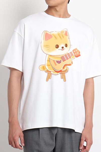 GreenMint موسيقى قطة بيضاء لطيفة للجنسين