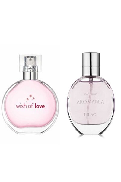 AVON Aromania Lilac 30ml Kadın Parfüm Ve Wish Of Love 50ml Kadın Parfüm Seti