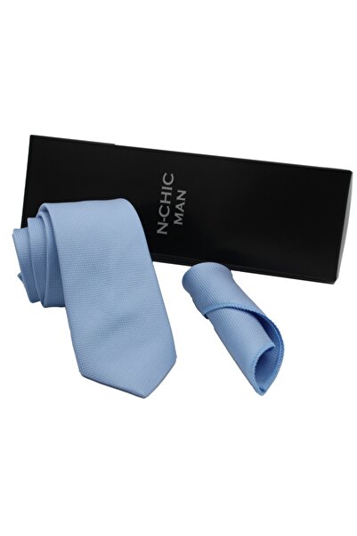 N-CHIC Hediye Kutulu Kravat Mendil Seti