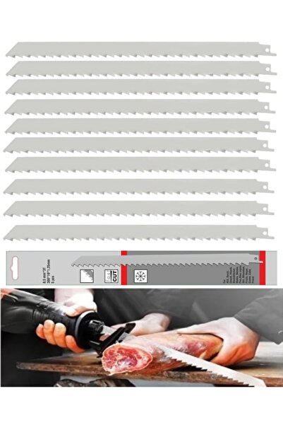 GATOR Paslanmaz Çelik 10 Ad. 30cm Tilki Kuyruğu Et Kemik Kesim Bıçağı Özel Ye...