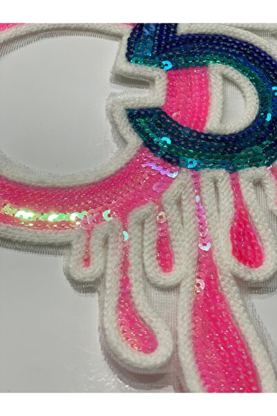 Gönülden Tasarım 21x15 5 Σχήμα Πλεκτό Παγιέτες Απλικέ