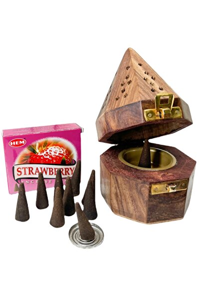 misslale esans Piramit Tütsülük Hem Strawberry Konik Tütsü Set 10 Adet Çilek ...