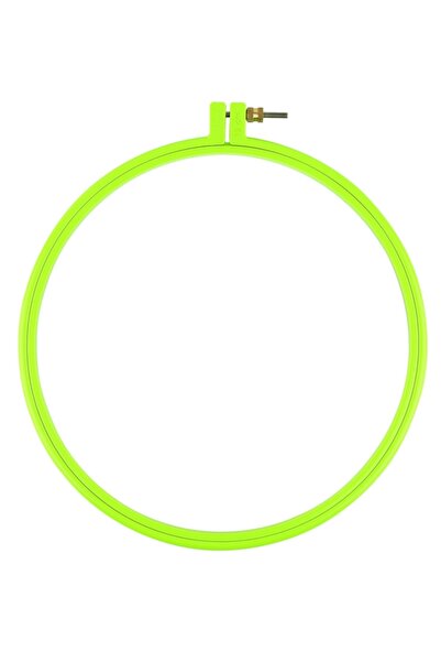 BALIM ÖRGÜ EVİ Screw Plastic Pulley, Round, Green Etamine Embroidery and Punc...