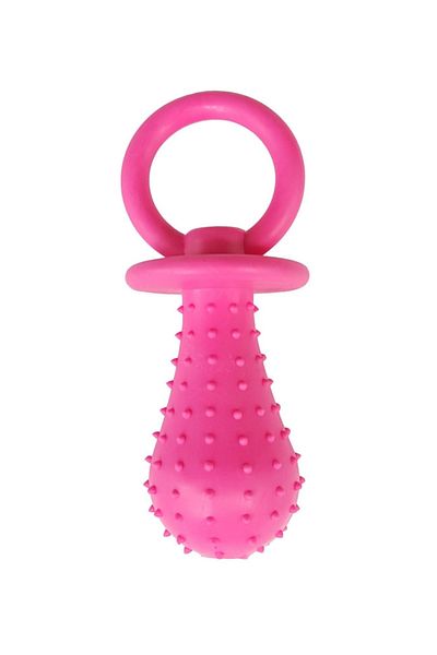 Mixpet 15.5 Cm Pink Dog Toy with Pacifier Bell