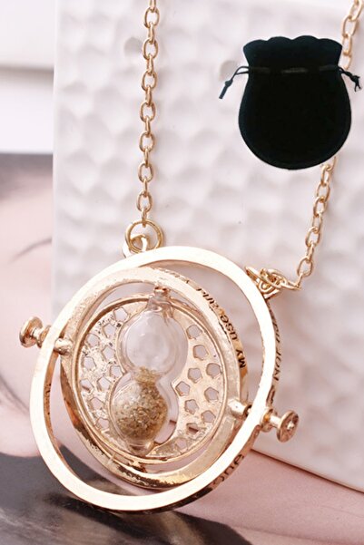 abbsee Harry Potter Time Turner Hermione Granger Kum Saati Kolye Zamanda Yolculuk Kolyesi