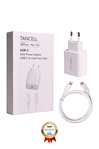 TANCELL Orjinal Iphone Hızlı Şarj Aleti 20w Adaptör+kablo Tüm Iphone Modellerine Uyumlu Apple Mfi Lisanslı
