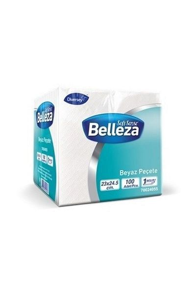 Diversey Belleza White Napkin 23 X 24.5cm 1pack 100 Sheets X 32 Packs