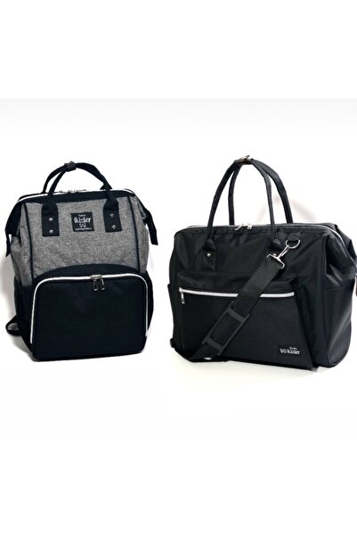 Harika ikizler Unisex Black Mother Baby Care Bag 2 Pack
