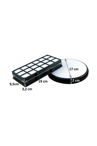 MFS Rowenta Ro 6952 X-trem Power - Compatible Hepa Filter Set