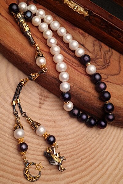 OTTOTESBİH سبحة بتصميم خاص كهدية للرجال، سبحة من اللؤلؤ