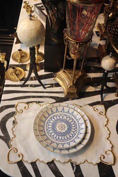 EKKE HOME خدمة أمريكية ذهبية منقوشة ثلاثية الأبعاد