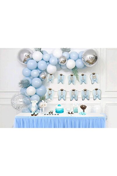 Big Party Dişim Çıktı Mavi Varaklı Banner