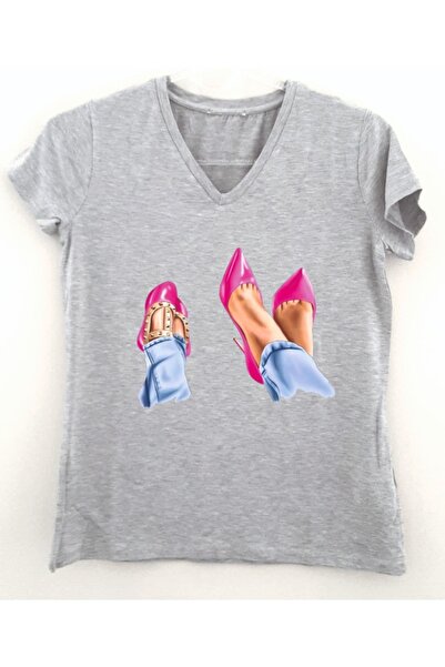 LADİJİTAL BASKI ÇÖZÜMLERİ Majka i dete vizuelno šareno T-shirt