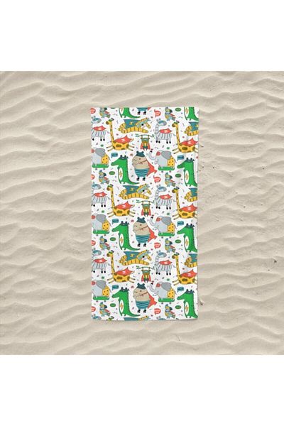 Marte Home Hero Animals Children's Beach Towel
