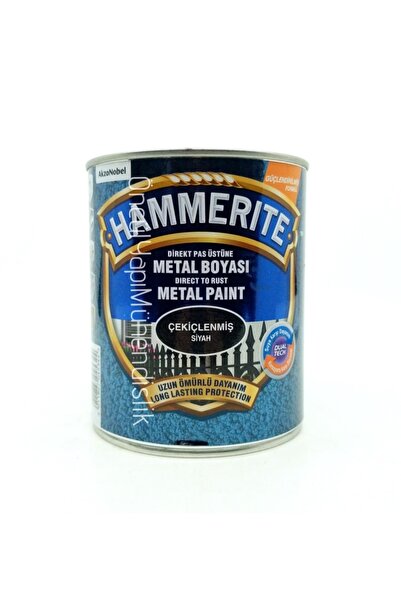 Hammerite Pas Üstü Metal Boyası 0,75 L Çekiçlenmiş Siyah