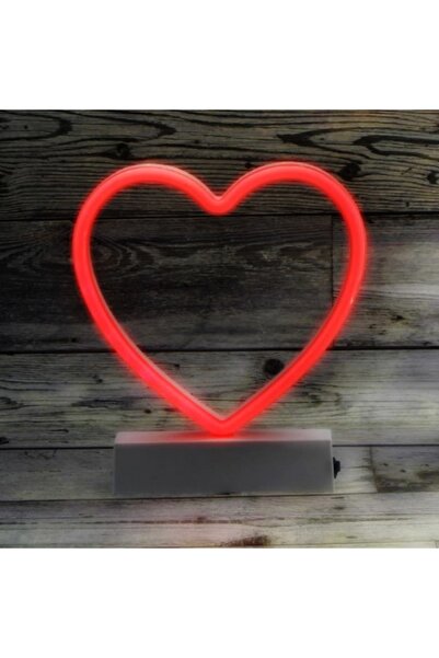 gaman Kalp Şekilli Pilli Neon Led Işık Dekoratif Aydınlatma 18.7x21.5cm