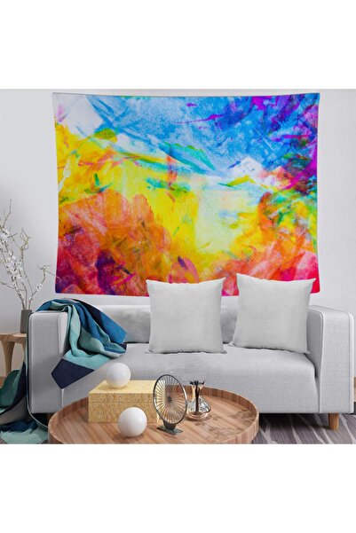 MEKTA HOME Husă decorativă pentru perete, colorată, lavabilă, rezistentă la p...