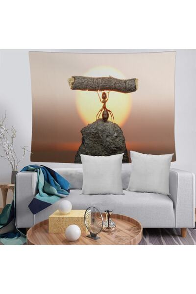 MEKTA HOME Husă decorativă pentru perete, rezistentă la pete, lavabilă, cu mo...