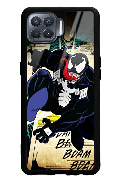 Spoyi Oppo Reno 4 Lite Venom Tasarımlı Glossy Telefon Kılıfı