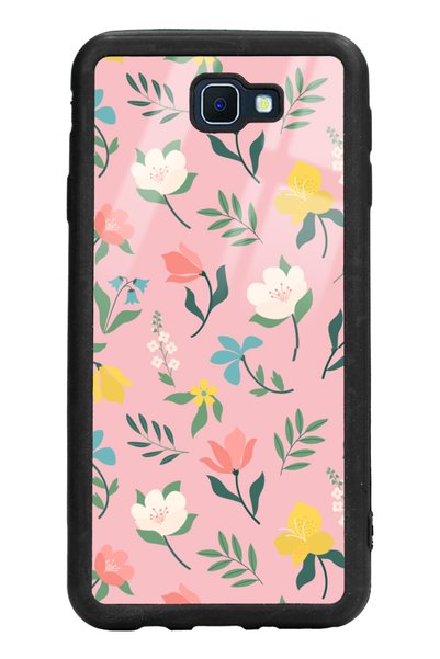 Spoyi Samsung J7 Prime Pinky Flowers Design Glossy Phone Case