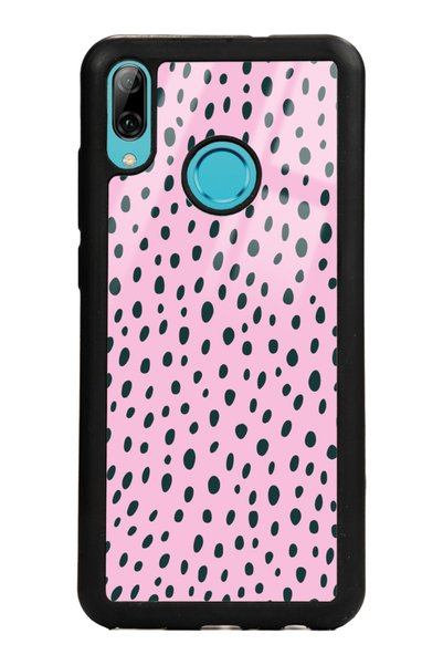 Spoyi Huawei P Smart (2019) Glossy Phone Case with Pink Speckle Design