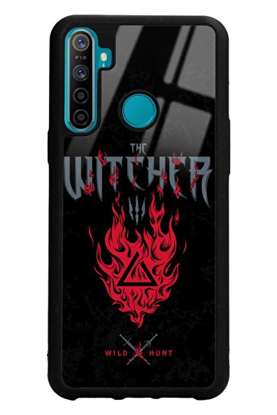 Spoyi Oppo Realme 5i Witcher 3 Fire Tasarımlı Glossy Telefon Kılıfı