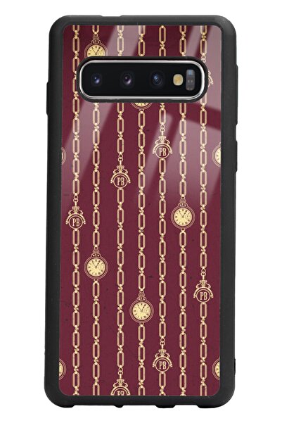 Spoyi حافظة هاتف لامعة بتصميم ورق جدران لهاتف سامسونج S10 بيكي بلايندرز